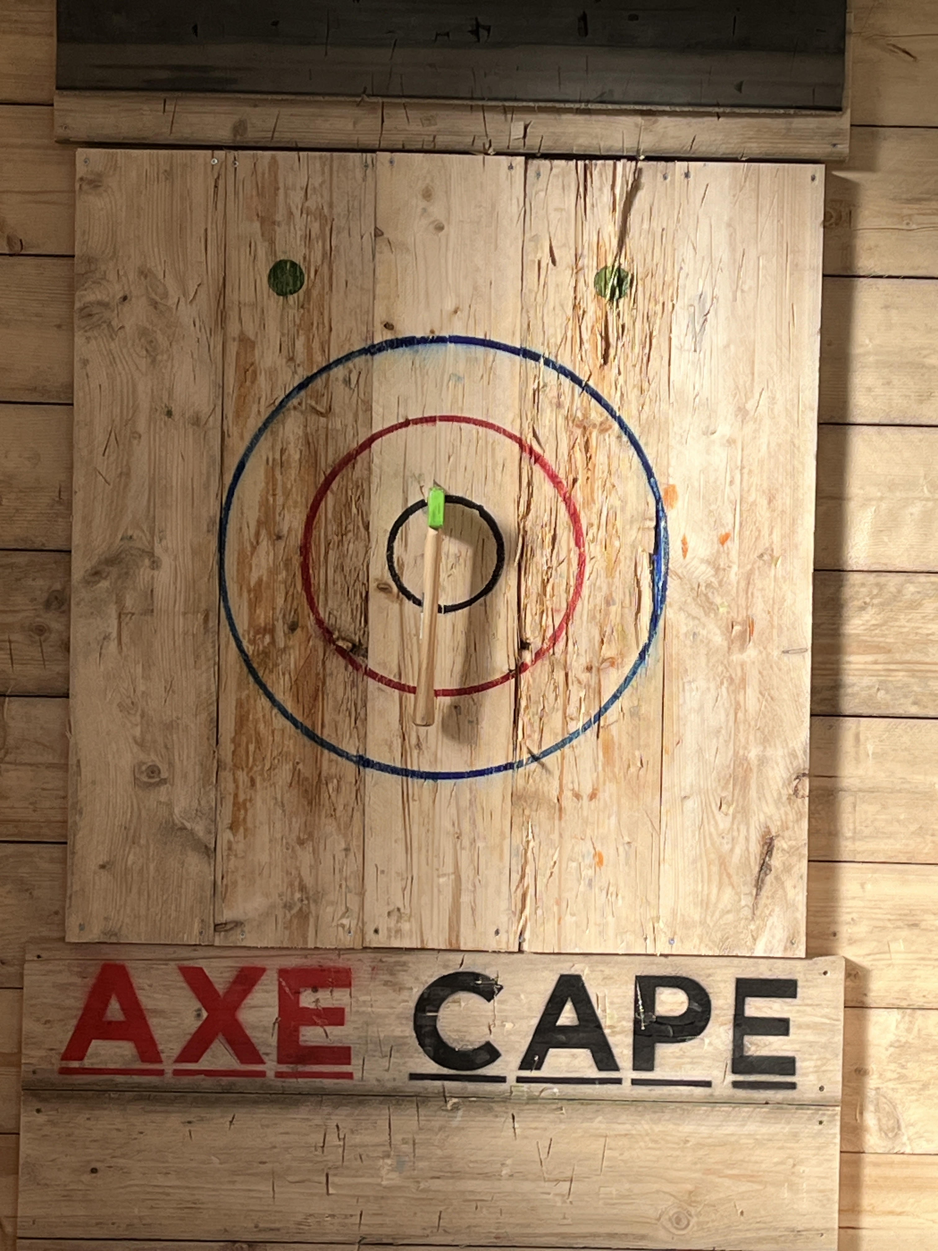 Throw axes, with options for the whole family